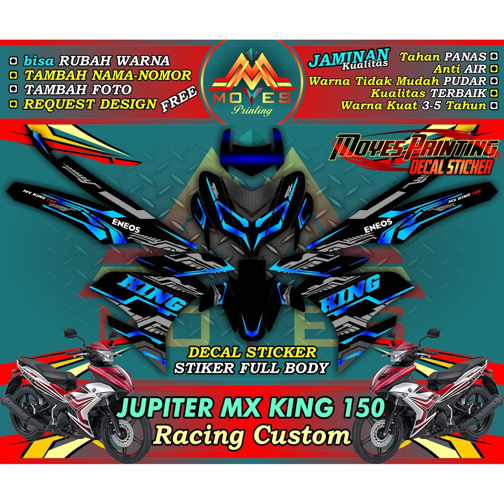 decal jupiter mx king 150 sticker mx king 150 decal sticker full body yamaha jupiter mx king 150