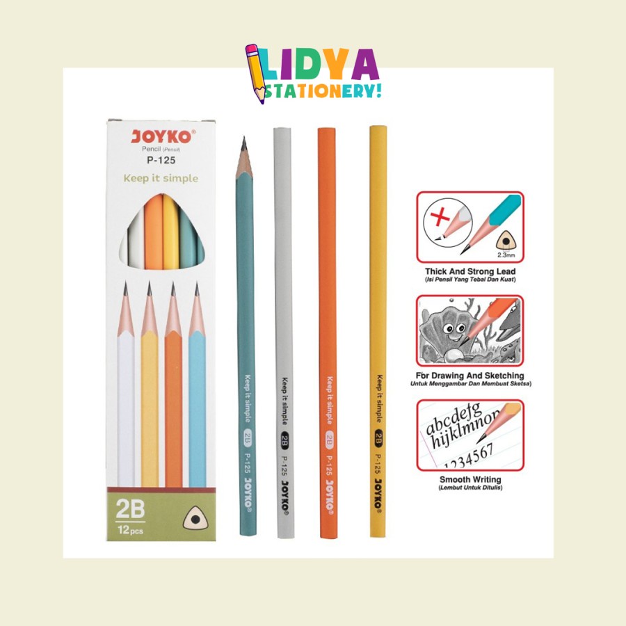 

Pensil Joyko P-125 2B [Pencil]