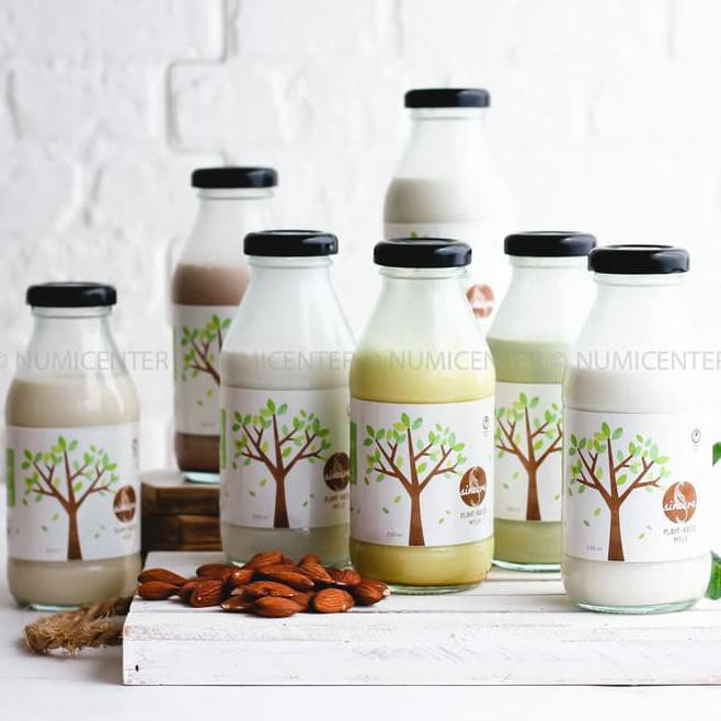 

sleh sincere raw almond milk 250ml | susu kacang susu almond homemade - vanilla hple