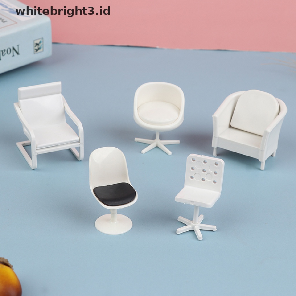 (whitebright3.id) Miniatur Kursi Sofa Skala 1: 20 Untuk Dekorasi Rumah Boneka