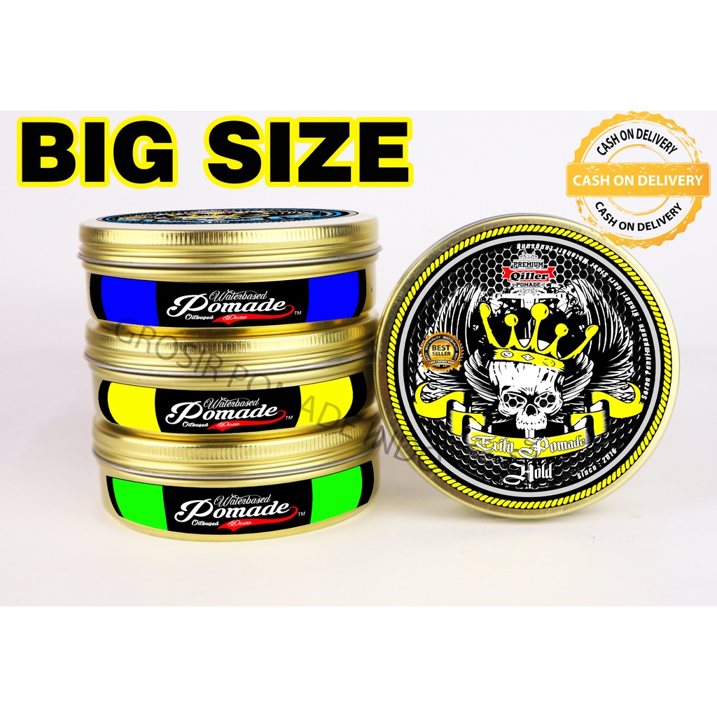 Exito pomade Oilbased 120 gram 4 oz pot kaleng PAKET 1 KG ISI 8 PCS