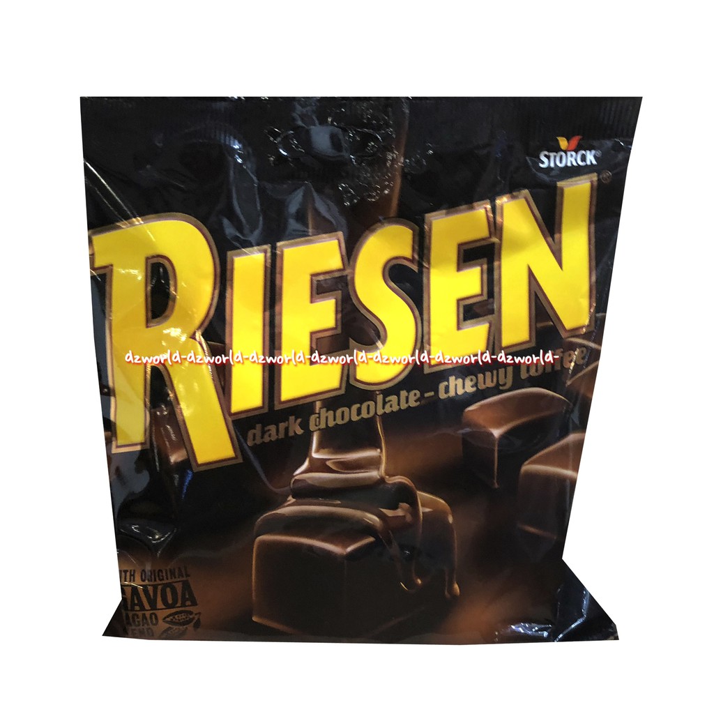 Riesen Dark Chocolate Chewy Toffee Coklat 150gr coklat karamel yang kenyal dan enak