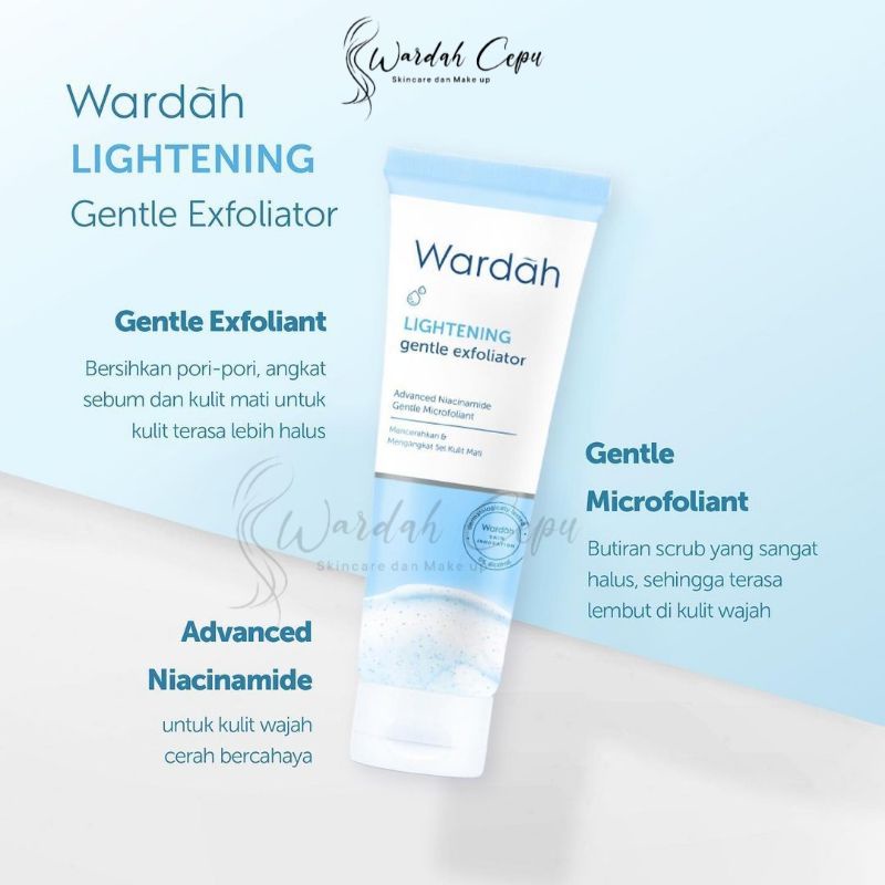 Wardah Gentle Exfoliator 50 ml || Sabun Wajah || Scrub Wajah || Cuci Muka