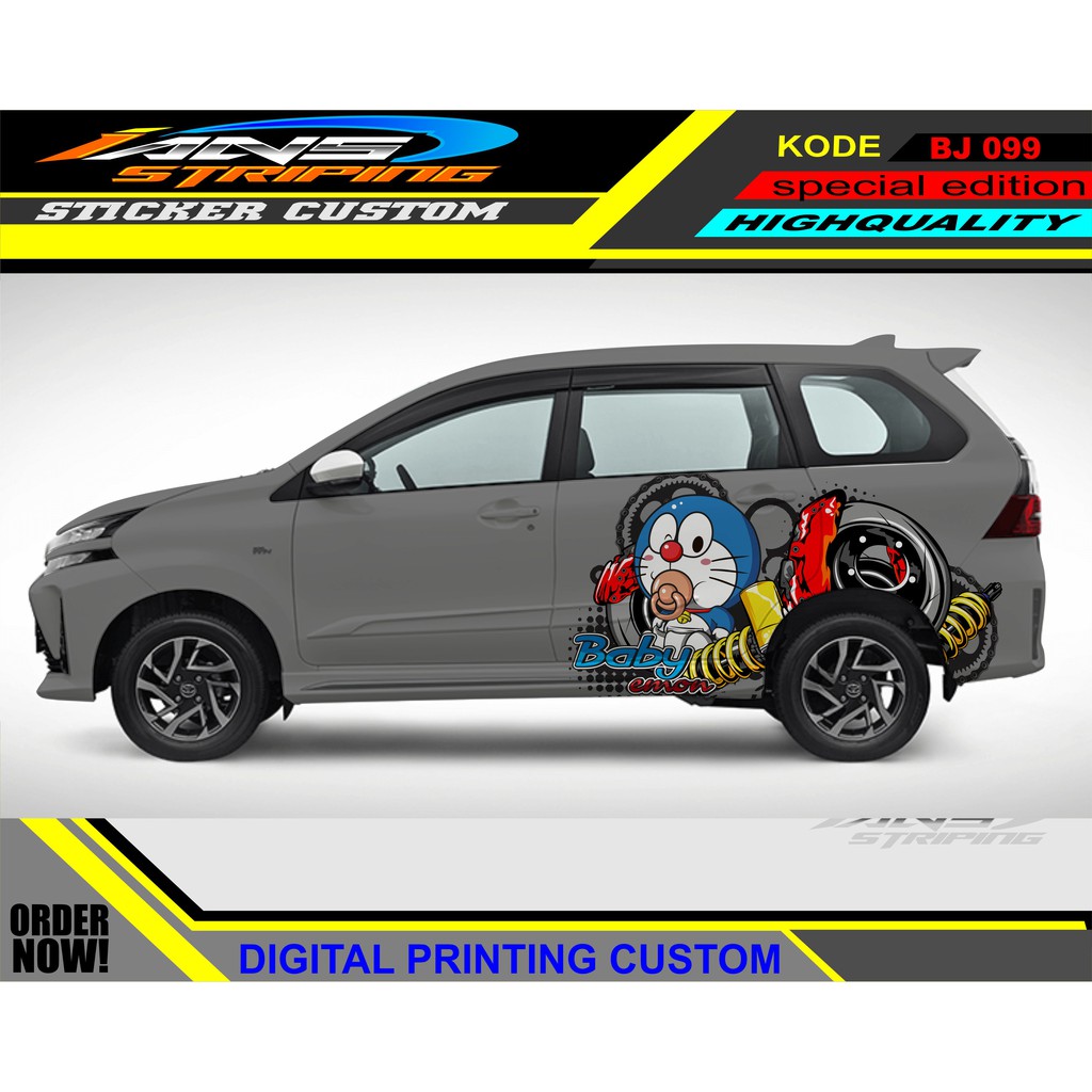 STICKER MOBIL AVANZA XENIA / PROMO STIKER MOBIL AGYA AYLA / STICKER HONDA JAZZ / STICKER DECAL MOBIL