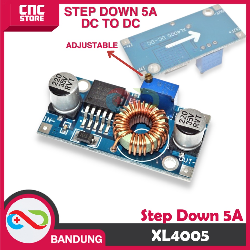 XL4005 DC STEP DOWN ADJUSTABLE POWER SUPPLY MODULE LITHIUM