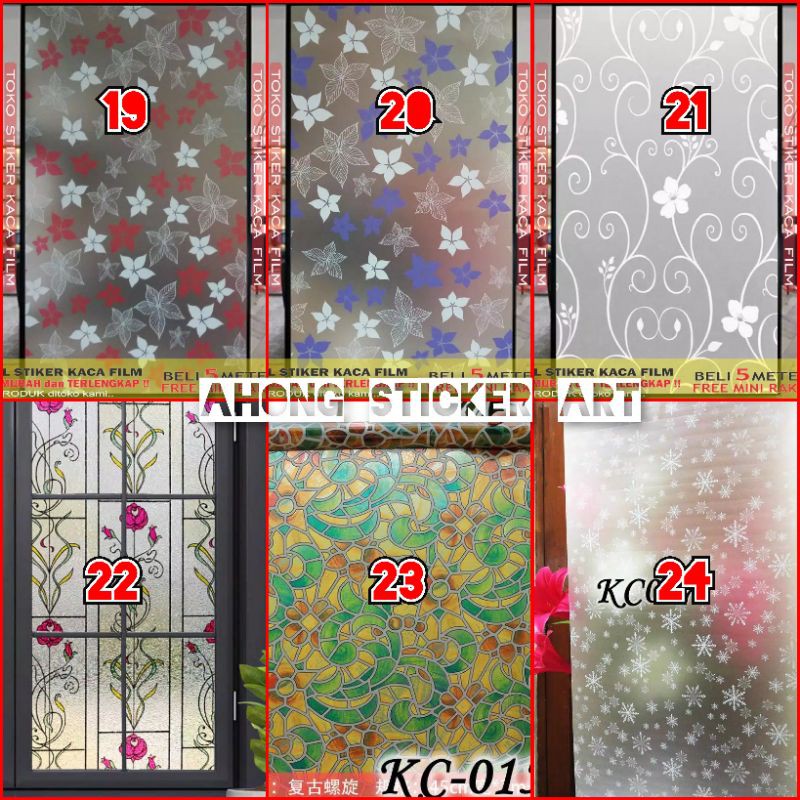 STICKER KACA/STIKER KACA/MONSTERA/KAKTUS/STICKER MOTIF/STIKER MOTIF/STIKER JENDELA