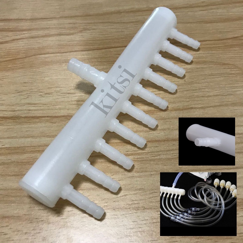 Pembagi Udara Selang Aerator 10 CABANG Lobang Udara / AIR FLOW DIVIDER 10 WAY Plastik PUTIH Aquarium