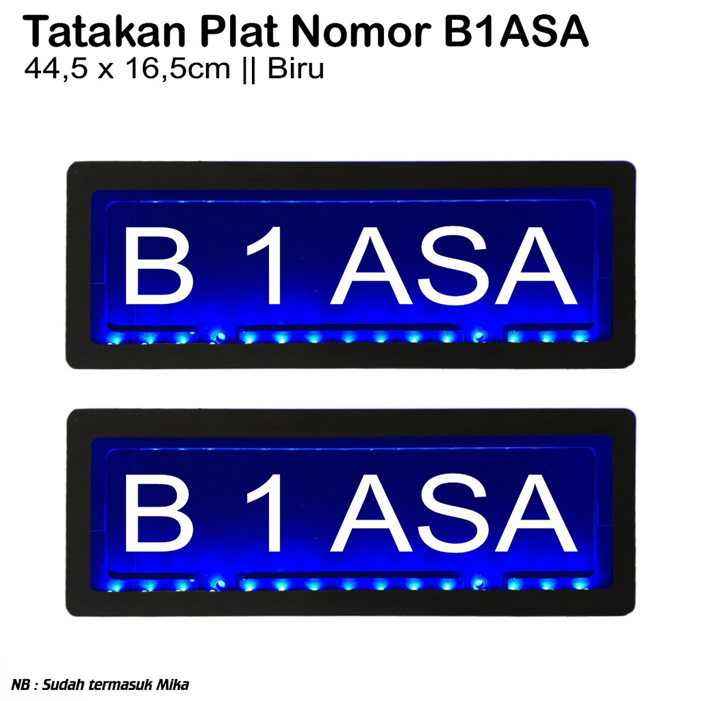 Tatakan Plat Nomor Mika Mobil - Dudukan Plat Nomor - Tempat Plat Nomor