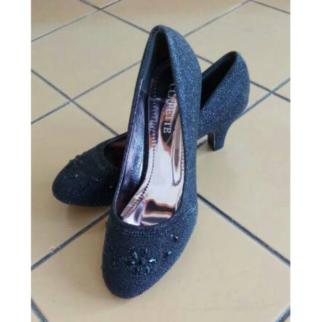 High Heels / Sepatu Pesta Wanita Glitter / Sepatu Hak Tinggi Wanita