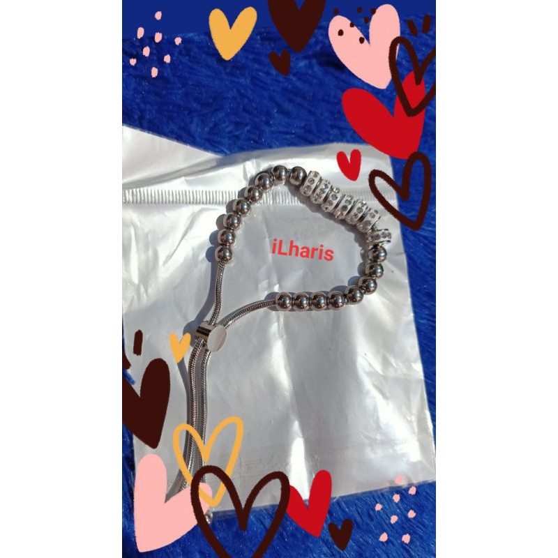 Gelang wanita Gelang Serut Gelang dewasa Aksesoris serut Besi putih asli ternate