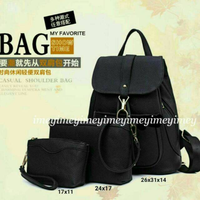 tas ransel kait 3in1 tas mewah harga murah tas lokal