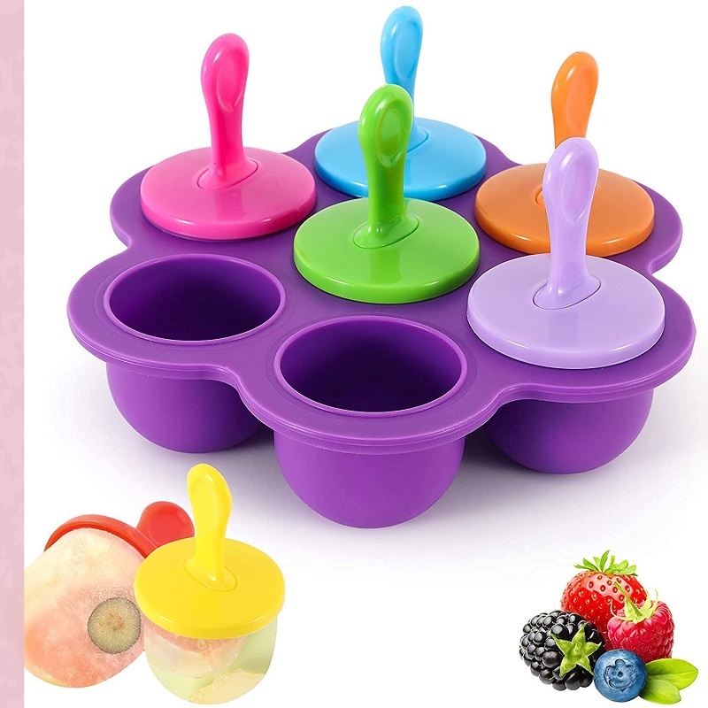 7-hole silicone popsicle mold