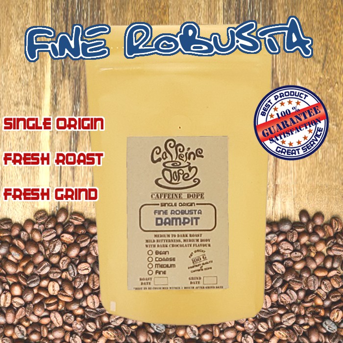 

Kopi Robusta Dampit 100 Gr -Fine Robusta- Bean/Biji & Ground/Bubuk