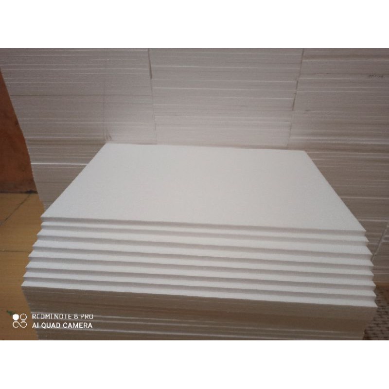

13 lembar styrofoam/polos/ukuran 50x33x1cm