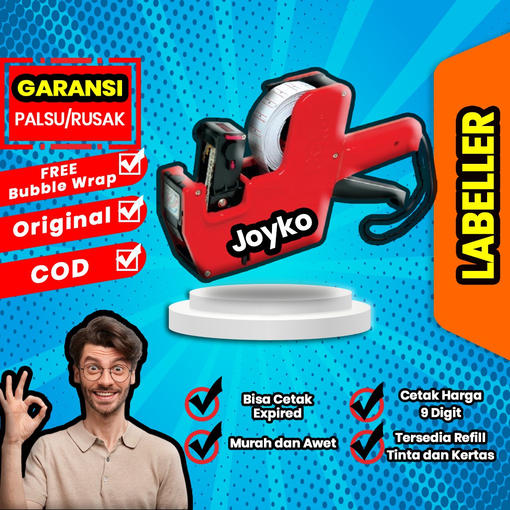 

label harga joyko alat mesin lebel cetak price tag labeller tempel harga mx 5500 1 baris penempel