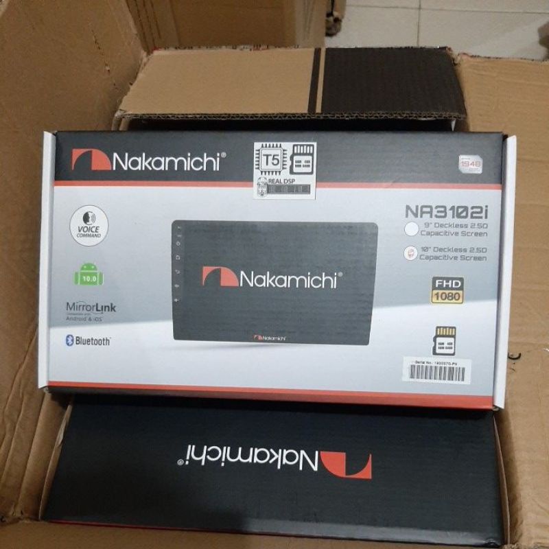 Head Unit Android NAKAMICHI NA 3102i T5 Ram 4 Gb Rom 64 Gb New Android NAKAMICHI T5