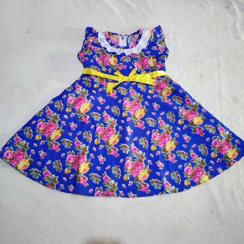 Dress anak 2 3 tahun anak cewek motif bunga ( dress rosalinda )