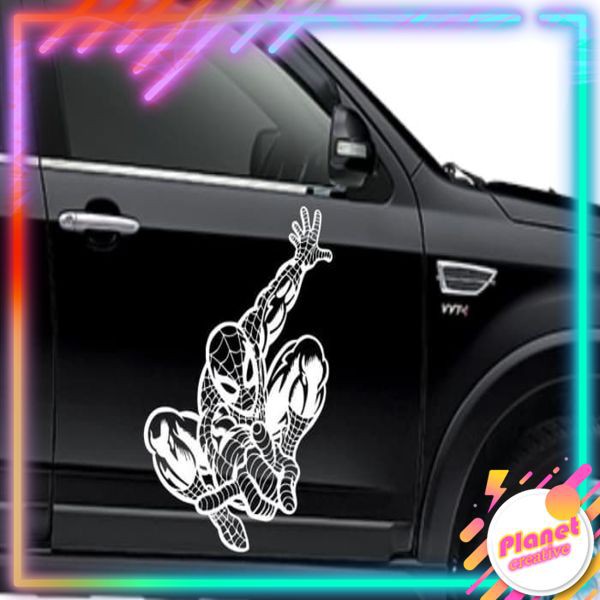 Stiker Cutting Sticker Mobil - Spiderman Attack