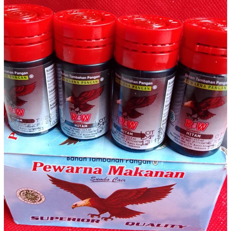 Sumba cair hitam ( Pewarna makanan ) (pewarna segehan )