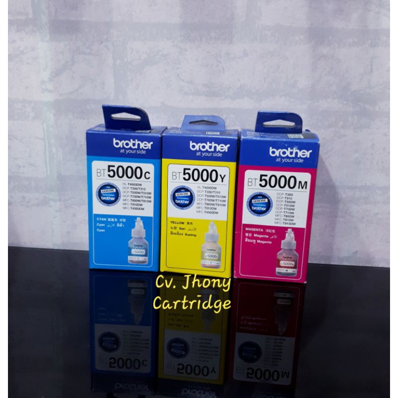 Tinta Brother Original BT6000Bk BT5000 Cyan Magenta Yellow