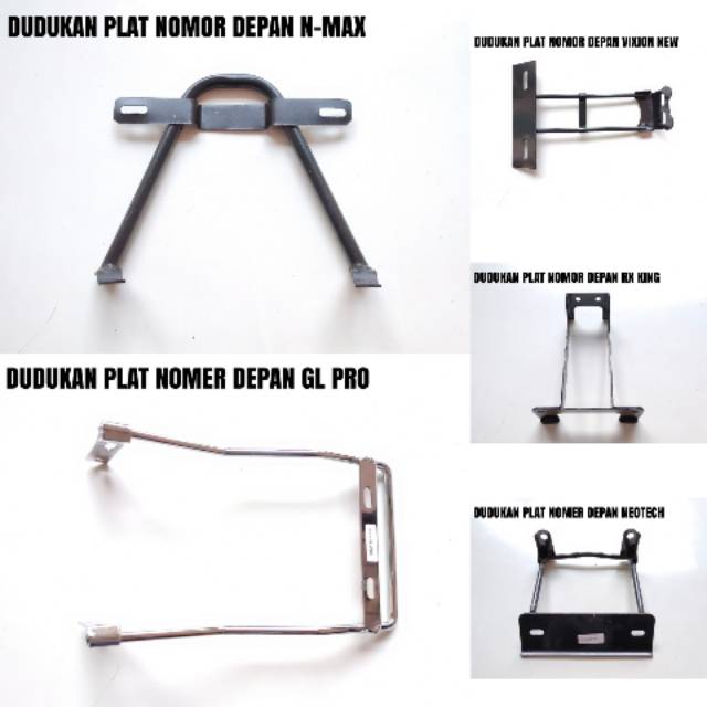 Dudukan Plat Nomor Depan GL-PRO/Vixion New/Neotech/RX KING