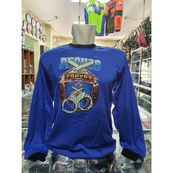 Kaos Bantalan Provos | Kaos penembak Orovos Biru lengan panjang | Kaos Provos
