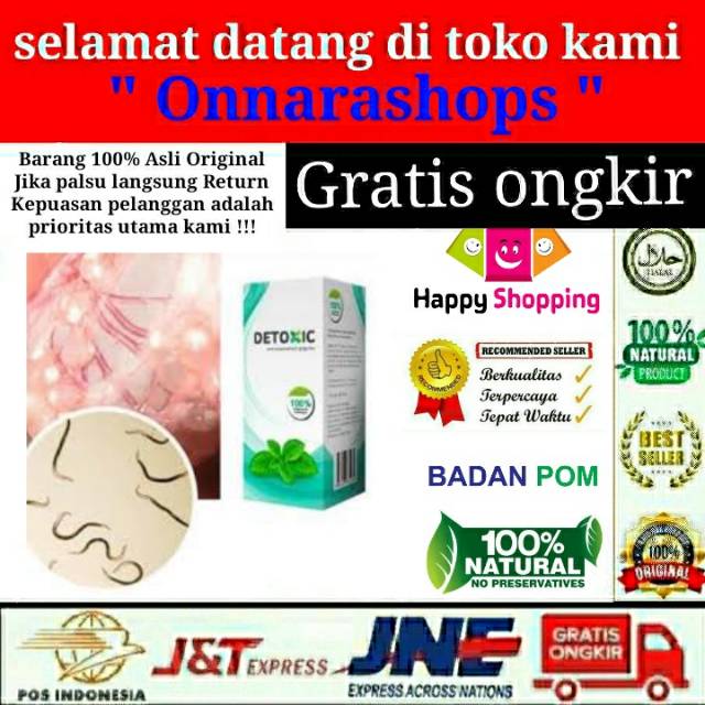 DETOXIC hijau Asli Original Obat pembasmi parasit menghilangkan bau mulut BPOM Herbal aman