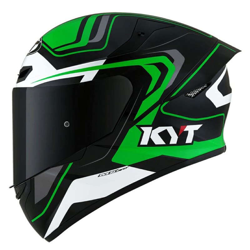 kyt tt course overtech green black