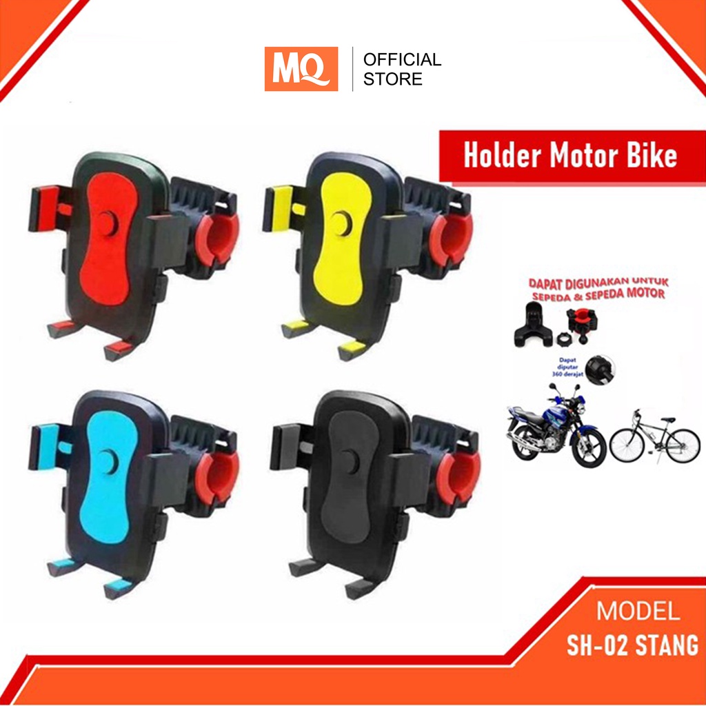 MQ Holder Motor Bike Universal GPS Hp/Mount Stang Bicycle Sepeda (SH-02 STANG)