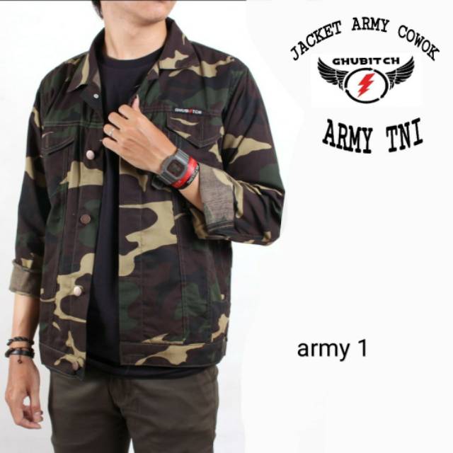 Jaket como army canvas twil