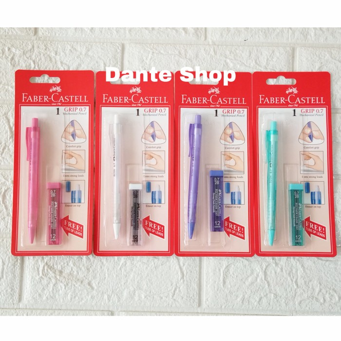 

TULIS-ALAT- PENSIL MEKANIK FABER CASTELL 0.7 MM + FREE ISI PENSIL LEAD -ALAT-TULIS.