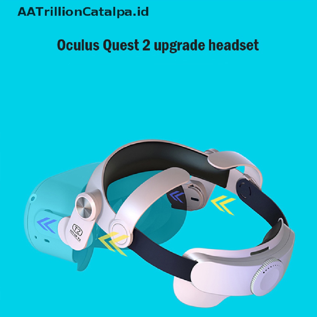 Aatrillioncatalpa Strap Kepala Adjustable Untuk Kacamata VR Oculus Quest 2 2022