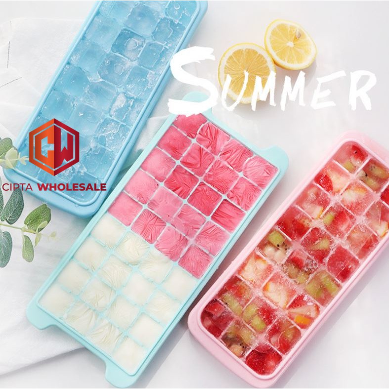 Cetakan es Silikon ice cube mold silicone 36 grid silicone ice tray