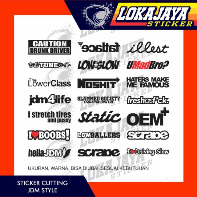 SKOTLET/STIKER CUTTING UNIVERSAL BODY MOBIL
