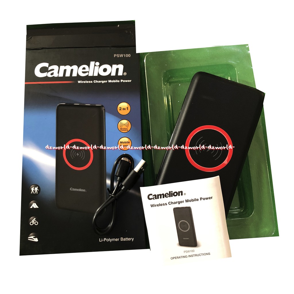 Camelion Powerbank Power Bank Wireless Charging 10.000mAh Tanpa Kabel