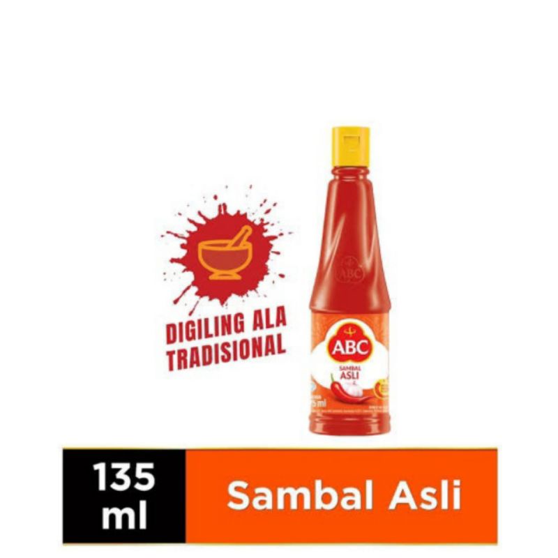 

ABC Sambal Asli 135 mL/Extra Pedas/Saus Tomat Botol