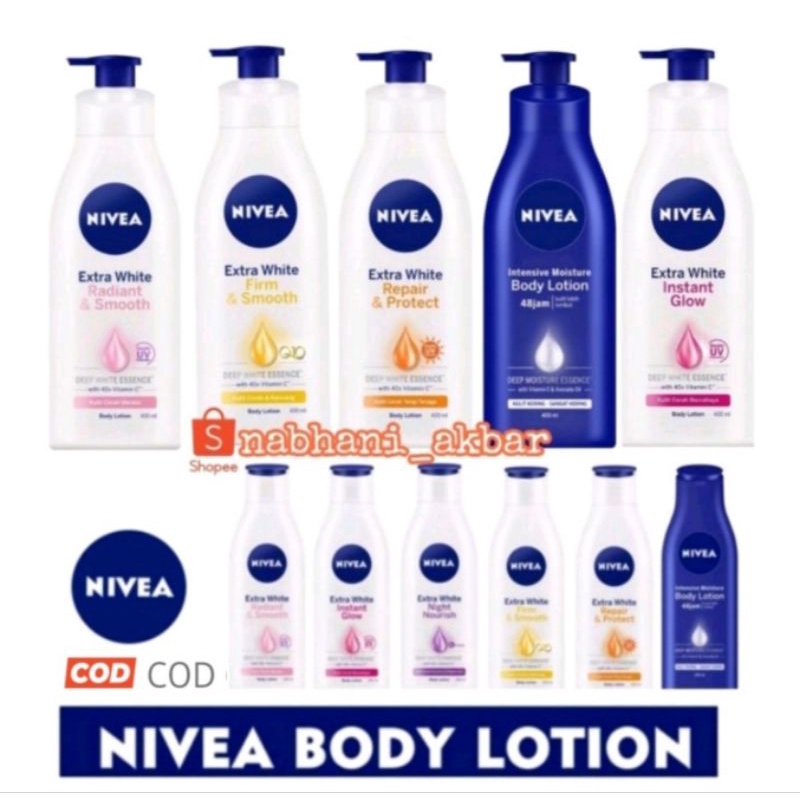 Nivea Extra White Body Lotion 400ml | 200ml | 100ml