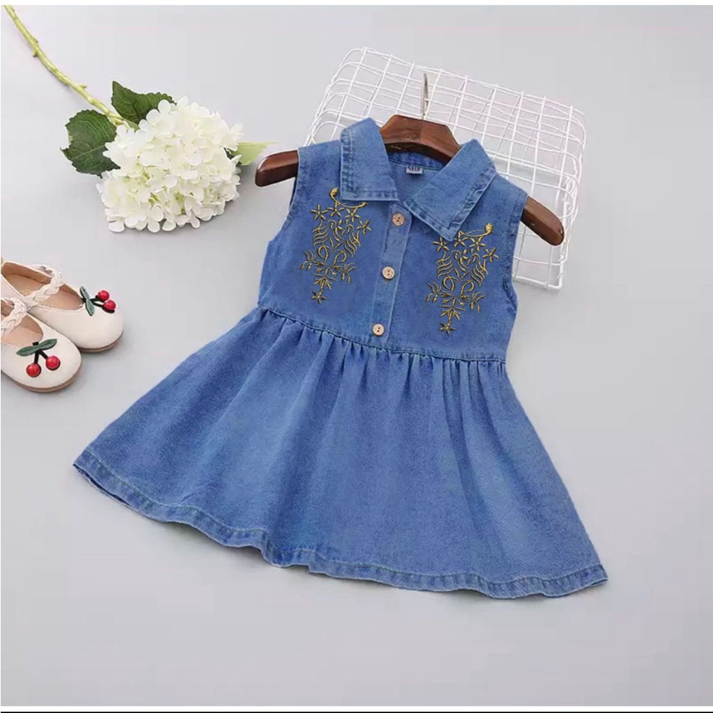 COD / DRESS ANAK MOTIF DENIM KANCING / DRESS ANAK TERBARU / DRESS ANAK PEREMPUAN / DRESS ANAK 6-10BLN 1-5THN / DRESS ANAK CANTIK / DRESS ANAK TERKINI / DRESS ANAK TERMURAH DAN TERLARIS / DRESS ANAK TRANDY 2022 / DRESS ANAK LUCU / DRESS ANAK TERHITS