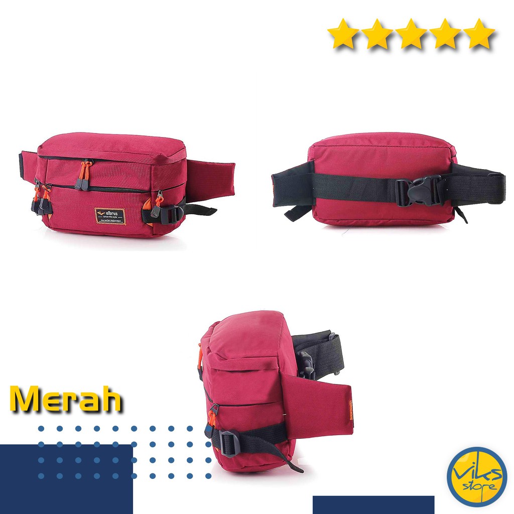 Tas Pinggang Pria Cowok Elbrus Tas Sunmori Original Selempang Waistbag Besar Casual Premium Multifungsi Lokal