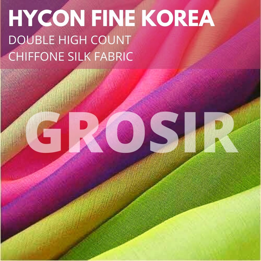 Kain Hycon / Kain Chiffon Korea / Kain Hycon - Per 1 yard (Grosir) - Minimal pembelian 1 Roll