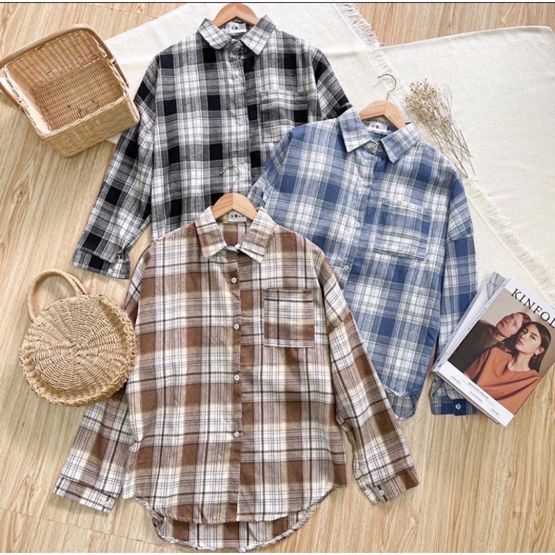 Kemeja Putih Motif Bordir Kalila Top Baju Atasan Wanita Fashion Muslim Kekinian Korean Style Lengan 