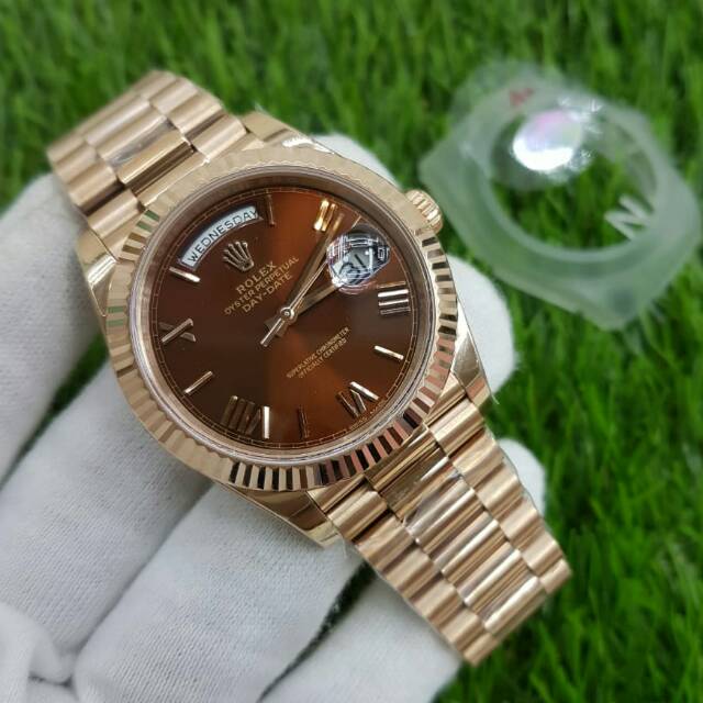 JAM TANGAN PRIA ROLEX DAYDATE AUTOMATIC ULTIMATE SWISS CLONE