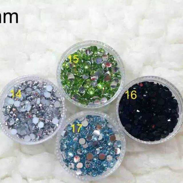 Rhinestone Colour Blink / Gemstone ukuran 4mm