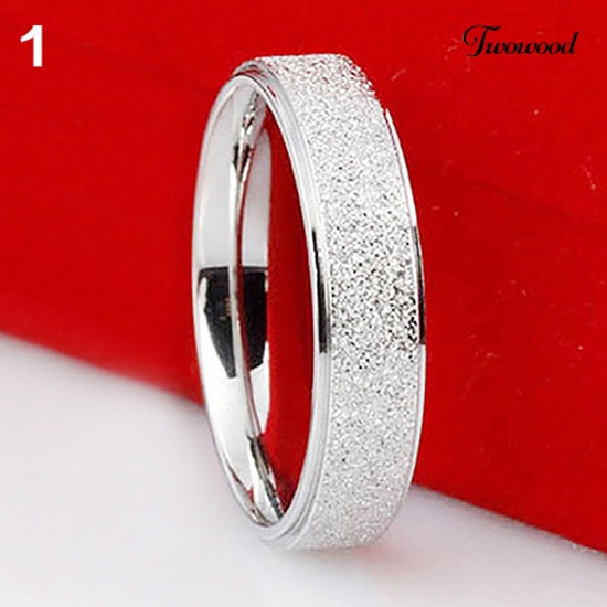 Cincin Bahan Stainless Steel Matte Untuk Pria Dan Wanita