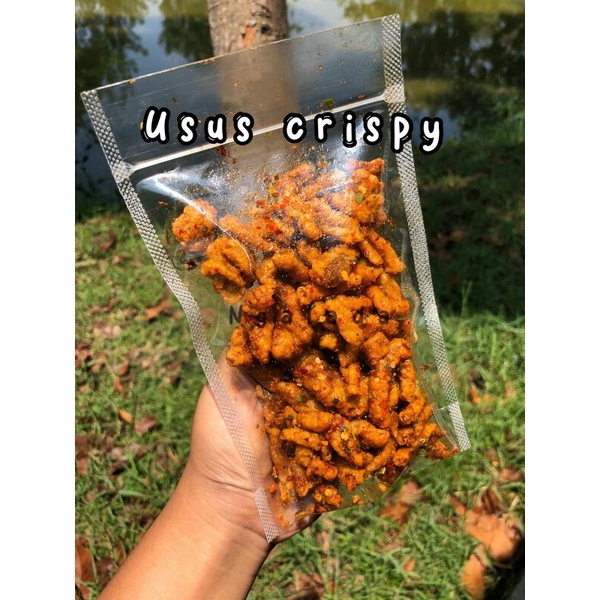 

100 gr - USUS KRISPI/ KRIPCA/ TAHU BULAT RASA GURIH PEDAS DAUN JERUK