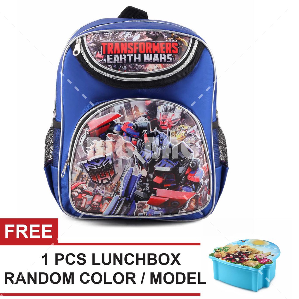 Tas Ransel Anak Laki Laki Karakter - Return.RTM + FREE Lunchbox