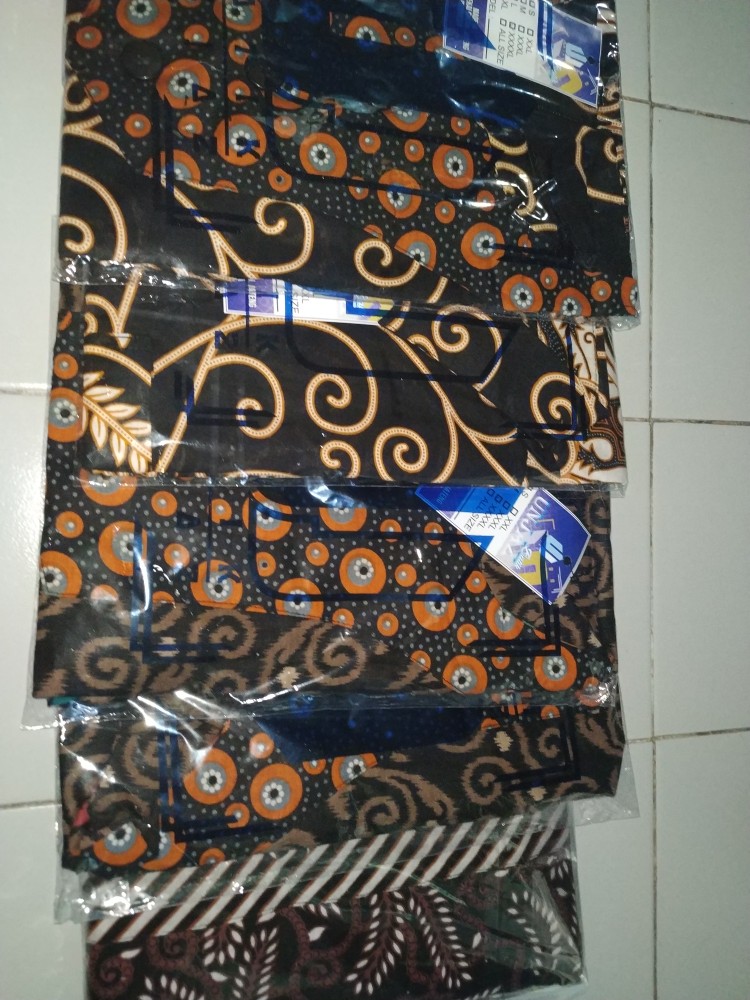 Atasan Batik Super Big Size Xxxxl Tunik Kantoran Terbaru Jumbo Ld 140