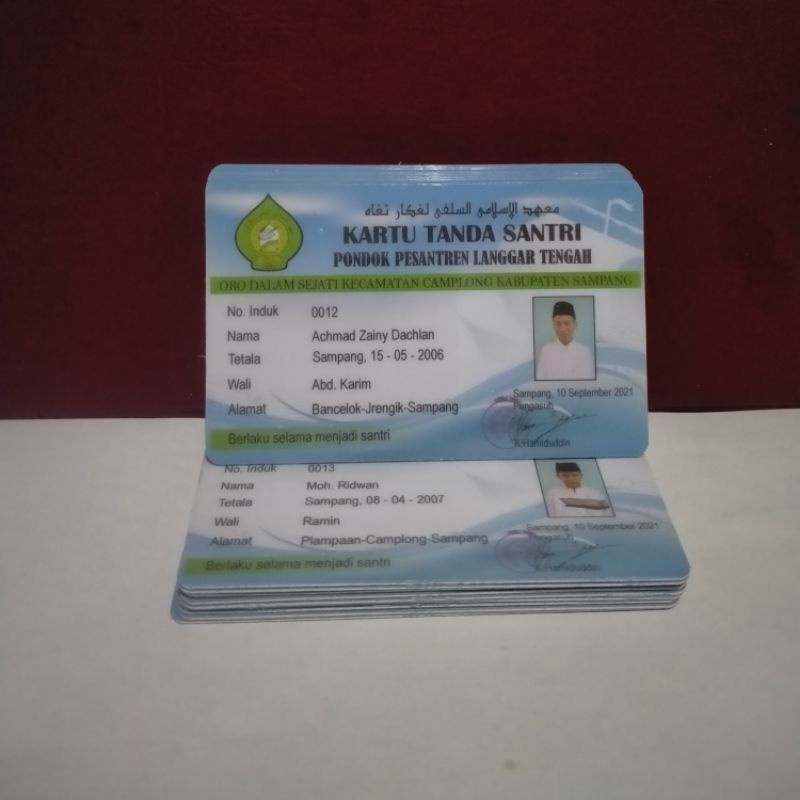 

Kartu Tanda Santri