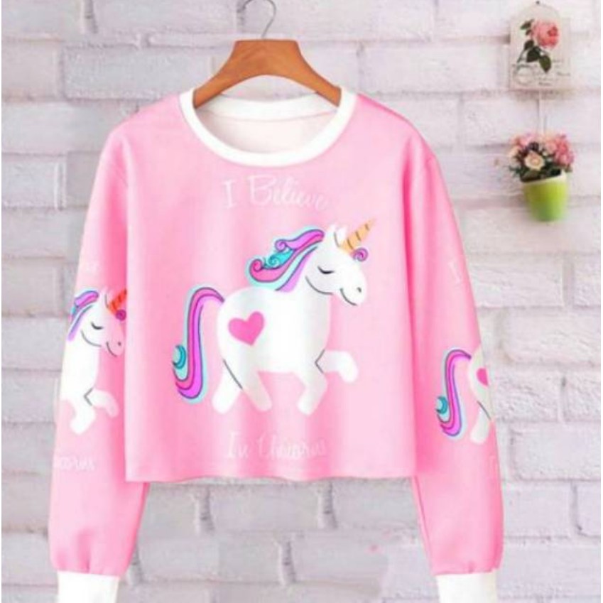 pink unicorn sweater