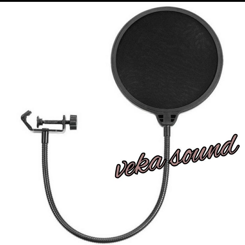 pop filter microphone penyaring mic untuk recording rekaman